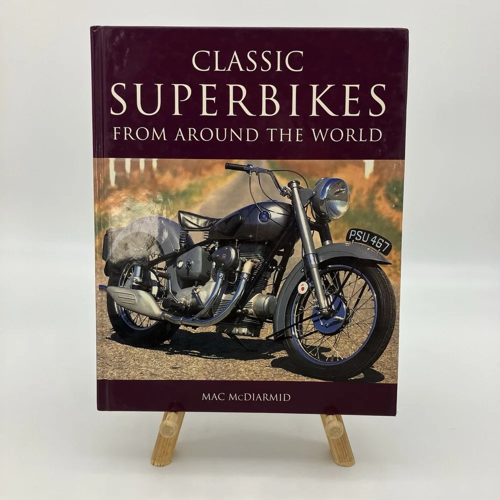 Classic Superbikes Around the World Book Motorcycle History Photography Table